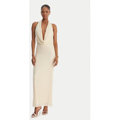 Bardot Večerné šaty Nola 59814DB2 Béžová Slim Fit Ženy Bardot Večerné šaty Nola 59814DB2 Béžová Slim Fit Ženy