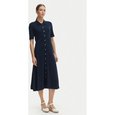 Tommy Hilfiger Každodenné šaty WW0WW48776 Modrá Regular Fit Ženy Tommy Hilfiger Každodenné šaty WW0WW48776 Modrá Regular Fit Ženy
