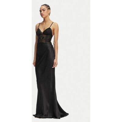 Elisabetta Franchi Večerné šaty AB-R53-62E2-V760 Čierna Slim Fit Ženy Elisabetta Franchi Večerné šaty AB-R53-62E2-V760 Čierna Slim Fit Ženy