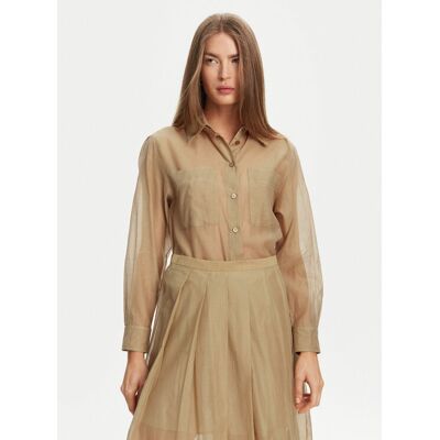 Marella Košeľa Cennare 2513111025 Béžová Regular Fit Ženy Marella Košeľa Cennare 2513111025 Béžová Regular Fit Ženy
