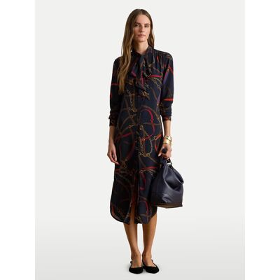 LAUREN RALPH LAUREN Košeľové šaty 200P03552001 Tmavomodrá Regular Fit Ženy LAUREN RALPH LAUREN Košeľové šaty 200P03552001 Tmavomodrá Regular Fit Ženy