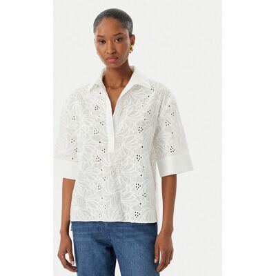 LOLA CASADEMUNT Blúzka LS2615055 Biela Relaxed Fit Ženy LOLA CASADEMUNT Blúzka LS2615055 Biela Relaxed Fit Ženy
