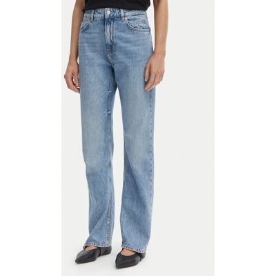 BOSS Džínsy C_Ada 50558686 Modrá Regular Fit Ženy BOSS Džínsy C_Ada 50558686 Modrá Regular Fit Ženy