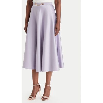 Elisabetta Franchi Midi sukňa GO-156-61E2-V320 Fialová Regular Fit Ženy Elisabetta Franchi Midi sukňa GO-156-61E2-V320 Fialová Regular Fit Ženy