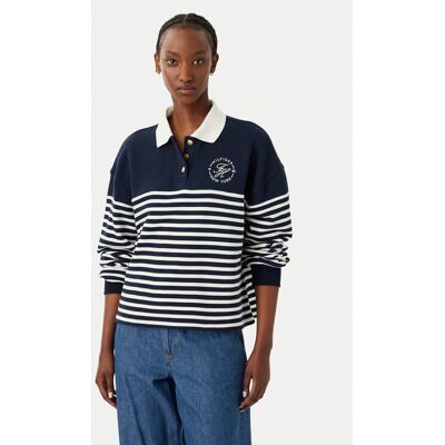Tommy Hilfiger Mikina WW0WW50036 Tmavomodrá Regular Fit Ženy Tommy Hilfiger Mikina WW0WW50036 Tmavomodrá Regular Fit Ženy