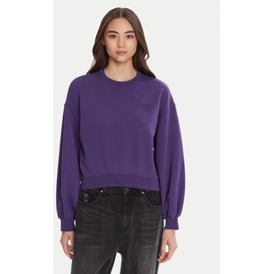 PINKO Mikina Maliardo 105510 A2RB Fialová Regular Fit Ženy PINKO Mikina Maliardo 105510 A2RB Fialová Regular Fit Ženy