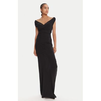 JACQUEMUS Večerné šaty Rita 25E251DR237-1767 990 Čierna Regular Fit Ženy JACQUEMUS Večerné šaty Rita 25E251DR237-1767 990 Čierna Regular Fit Ženy