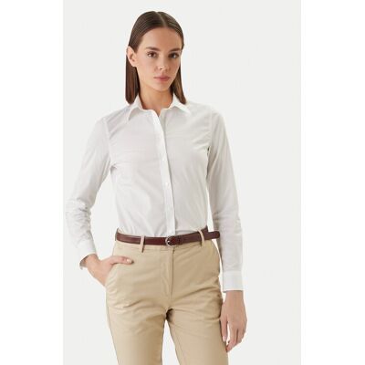 Gant Košeľa 4300486 Biela Slim Fit Ženy Gant Košeľa 4300486 Biela Slim Fit Ženy
