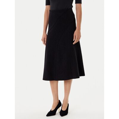 BOSS Trapézová sukňa Vicena 50548111 Čierna Regular Fit Ženy BOSS Trapézová sukňa Vicena 50548111 Čierna Regular Fit Ženy