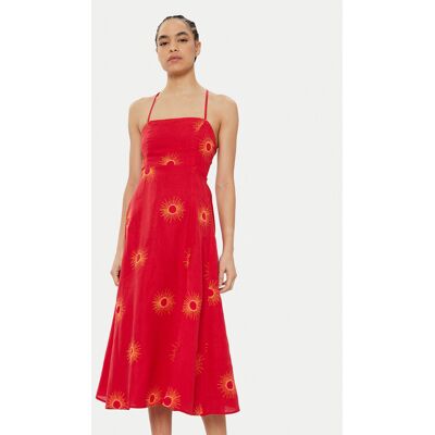 Maaji Letné šaty Eclipse Remi PT2268CMD002 Červená Regular Fit Ženy Maaji Letné šaty Eclipse Remi PT2268CMD002 Červená Regular Fit Ženy