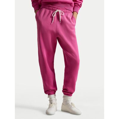 Polo Ralph Lauren Teplákové nohavice 211971700501 Ružová Tapered Fit Ženy Polo Ralph Lauren Teplákové nohavice 211971700501 Ružová Tapered Fit Ženy