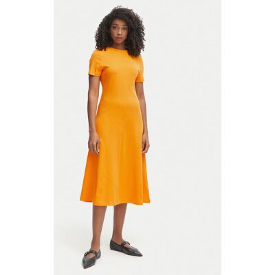 Tommy Hilfiger Každodenné šaty WW0WW50825 Oranžová Regular Fit Ženy Tommy Hilfiger Každodenné šaty WW0WW50825 Oranžová Regular Fit Ženy