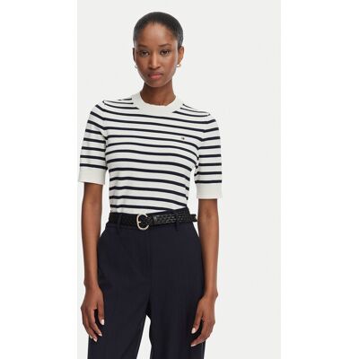 Tommy Hilfiger Tričko WW0WW49705 Krémová Regular Fit Ženy Tommy Hilfiger Tričko WW0WW49705 Krémová Regular Fit Ženy