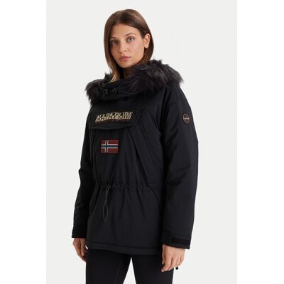 Napapijri Bunda anorak Skidoo W 2.0 NP0A4I5F Čierna Regular Fit Ženy Napapijri Bunda anorak Skidoo W 2.0 NP0A4I5F Čierna Regular Fit Ženy
