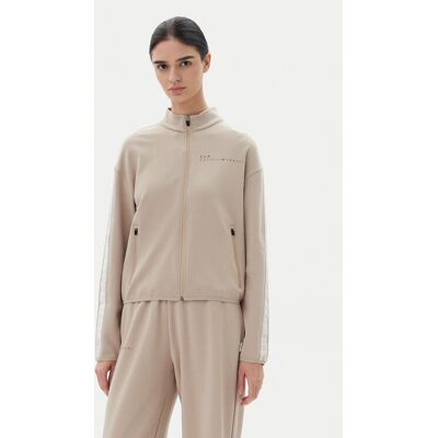 EA7 Emporio Armani Mikina 7W000275 AF12501 U6155 Béžová Regular Fit Ženy EA7 Emporio Armani Mikina 7W000275 AF12501 U6155 Béžová Regular Fit Ženy