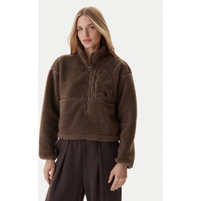 The North Face Fleecová mikina Extreme Pile NF0A88ZC Hnedá Regular Fit Ženy The North Face Fleecová mikina Extreme Pile NF0A88ZC Hnedá Regular Fit Ženy