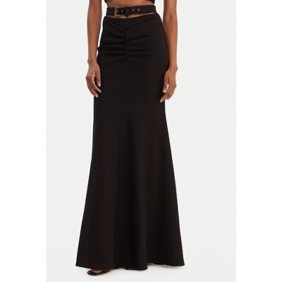 Versace Jeans Couture Maxi sukňa 80HAE870 J0198 Čierna Slim Fit Ženy Versace Jeans Couture Maxi sukňa 80HAE870 J0198 Čierna Slim Fit Ženy