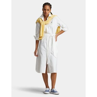 Polo Ralph Lauren Košeľové šaty N Cory Dr 211928804001 Biela Straight Fit Ženy Polo Ralph Lauren Košeľové šaty N Cory Dr 211928804001 Biela Straight Fit Ženy