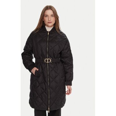 TWINSET Prechodná bunda 252TP2130 Čierna Regular Fit Ženy TWINSET Prechodná bunda 252TP2130 Čierna Regular Fit Ženy