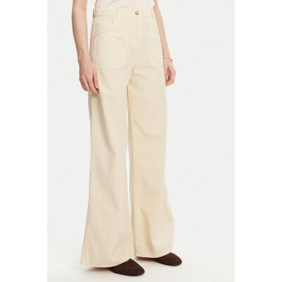 Luisa Spagnoli Džínsy Ali 541943 Béžová Flare Fit Ženy Luisa Spagnoli Džínsy Ali 541943 Béžová Flare Fit Ženy