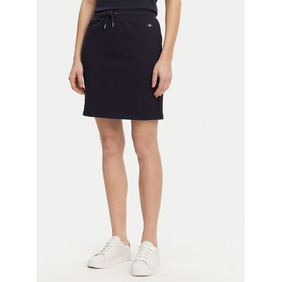 Gant tepláková sukňa 4200274 Tmavomodrá Regular Fit Ženy Gant tepláková sukňa 4200274 Tmavomodrá Regular Fit Ženy