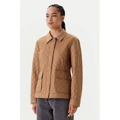 Tommy Hilfiger Prechodná bunda WW0WW45641 Hnedá Regular Fit Ženy Tommy Hilfiger Prechodná bunda WW0WW45641 Hnedá Regular Fit Ženy