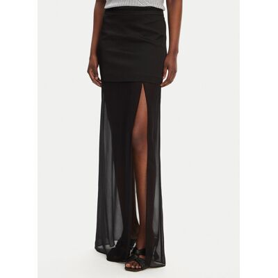 PINKO Maxi sukňa Gaerzetta 104686 A2CO Čierna Regular Fit Ženy PINKO Maxi sukňa Gaerzetta 104686 A2CO Čierna Regular Fit Ženy