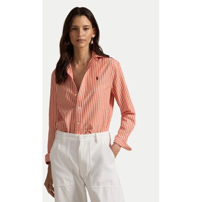 Polo Ralph Lauren Košeľa 211971514502 Oranžová Classic Fit Ženy Polo Ralph Lauren Košeľa 211971514502 Oranžová Classic Fit Ženy