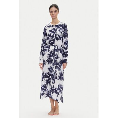 DKNY Košeľové šaty YI00052 Tmavomodrá Regular Fit Ženy DKNY Košeľové šaty YI00052 Tmavomodrá Regular Fit Ženy