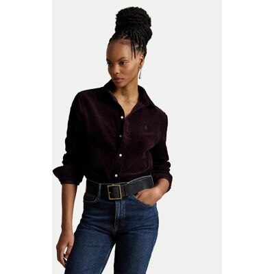 Polo Ralph Lauren Košeľa 211A93203012 Bordová Regular Fit Ženy Polo Ralph Lauren Košeľa 211A93203012 Bordová Regular Fit Ženy