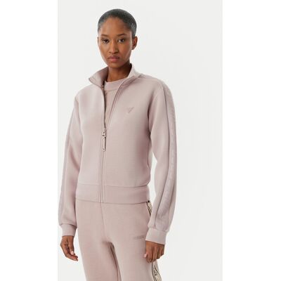 Guess Mikina New Allie Scuba V2YQ17 K7UW2 Fialová Regular Fit Ženy Guess Mikina New Allie Scuba V2YQ17 K7UW2 Fialová Regular Fit Ženy