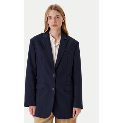 Tommy Hilfiger Sako Elevated WW0WW46808 Tmavomodrá Relaxed Fit Ženy Tommy Hilfiger Sako Elevated WW0WW46808 Tmavomodrá Relaxed Fit Ženy