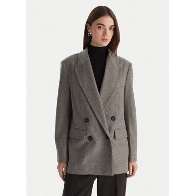 PINKO Sako Amora Giacca 106099 A2ZU Sivá Regular Fit Ženy PINKO Sako Amora Giacca 106099 A2ZU Sivá Regular Fit Ženy