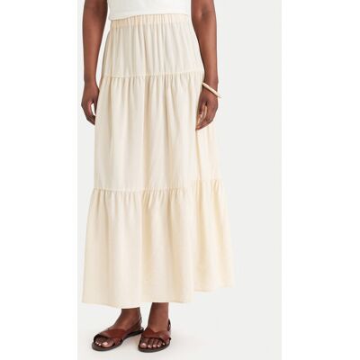 Marella Maxi sukňa Ciocca 2613101084 Écru Regular Fit Ženy Marella Maxi sukňa Ciocca 2613101084 Écru Regular Fit Ženy