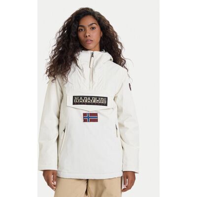 Napapijri Bunda anorak Rainforest NP0A4GM6 Écru Regular Fit Ženy Napapijri Bunda anorak Rainforest NP0A4GM6 Écru Regular Fit Ženy