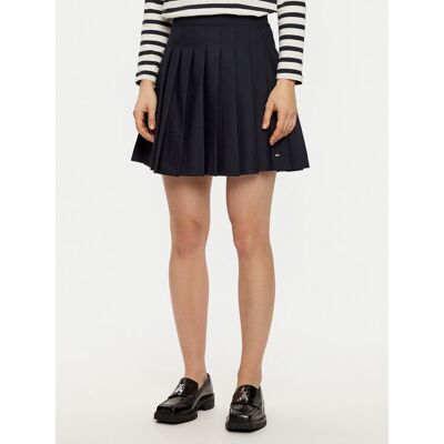 Tommy Hilfiger Plisovaná sukňa WW0WW43626 Tmavomodrá Regular Fit Ženy Tommy Hilfiger Plisovaná sukňa WW0WW43626 Tmavomodrá Regular Fit Ženy