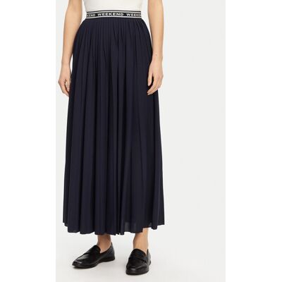 Weekend Max Mara Plisovaná sukňa Bleu 2515771031 Tmavomodrá Regular Fit Ženy Weekend Max Mara Plisovaná sukňa Bleu 2515771031 Tmavomodrá Regular Fit Ženy