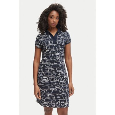 Tommy Hilfiger Každodenné šaty 1985 Pique WW0WW49719 Tmavomodrá Regular Fit Ženy Tommy Hilfiger Každodenné šaty 1985 Pique WW0WW49719 Tmavomodrá Regular Fit Ženy