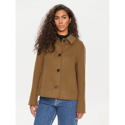 Tommy Hilfiger Prechodná bunda WW0WW42625 Hnedá Regular Fit Ženy Tommy Hilfiger Prechodná bunda WW0WW42625 Hnedá Regular Fit Ženy