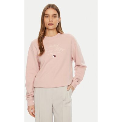 Tommy Hilfiger Mikina Modern Script WW0WW43844 Ružová Regular Fit Ženy Tommy Hilfiger Mikina Modern Script WW0WW43844 Ružová Regular Fit Ženy