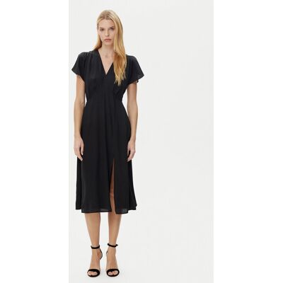 BOSS Letné šaty Dawarina 50532930 Čierna Relaxed Fit Ženy BOSS Letné šaty Dawarina 50532930 Čierna Relaxed Fit Ženy