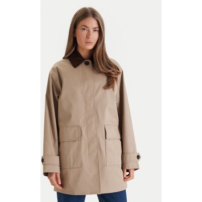 Tommy Hilfiger Prechodný kabát 2-In-1 WW0WW47765 Béžová Regular Fit Ženy Tommy Hilfiger Prechodný kabát 2-In-1 WW0WW47765 Béžová Regular Fit Ženy