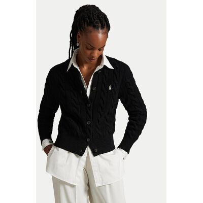 Polo Ralph Lauren Kardigán 211972104005 Čierna Slim Fit Ženy Polo Ralph Lauren Kardigán 211972104005 Čierna Slim Fit Ženy