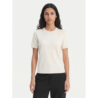 Calvin Klein Tričko LV147E303G Écru Regular Fit Ženy Calvin Klein Tričko LV147E303G Écru Regular Fit Ženy