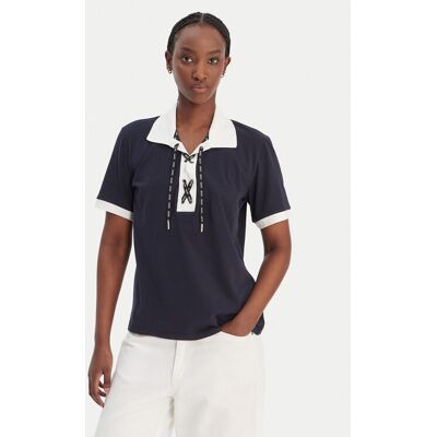 Liu Jo Sport Tričko TA6176 JS003 Tmavomodrá Regular Fit Ženy Liu Jo Sport Tričko TA6176 JS003 Tmavomodrá Regular Fit Ženy