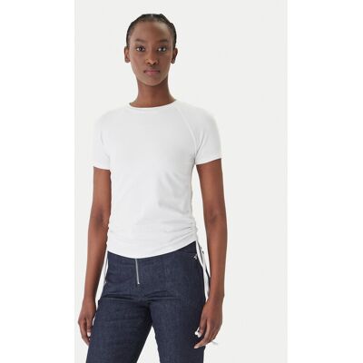 Patrizia Pepe Tričko 2M4549/J416-W103 Biela Reglan Fit Ženy Patrizia Pepe Tričko 2M4549/J416-W103 Biela Reglan Fit Ženy