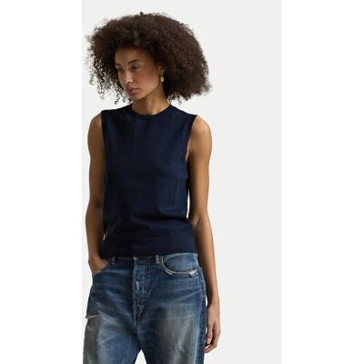 Polo Ralph Lauren Top 211972111500 Tmavomodrá Regular Fit Ženy Polo Ralph Lauren Top 211972111500 Tmavomodrá Regular Fit Ženy