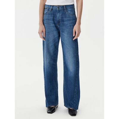 BOSS Džínsy Crossroad Super 50542511 Modrá Wide Leg Ženy BOSS Džínsy Crossroad Super 50542511 Modrá Wide Leg Ženy