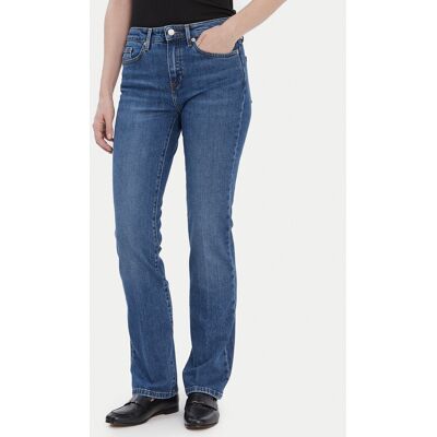 Tommy Hilfiger Džínsy WW0WW45674 Modrá Bootcut Fit Ženy Tommy Hilfiger Džínsy WW0WW45674 Modrá Bootcut Fit Ženy