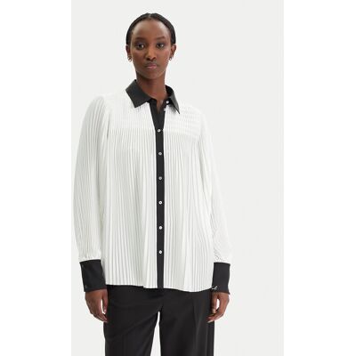 KARL LAGERFELD Košeľa B1W11008 Biela Regular Fit Ženy KARL LAGERFELD Košeľa B1W11008 Biela Regular Fit Ženy